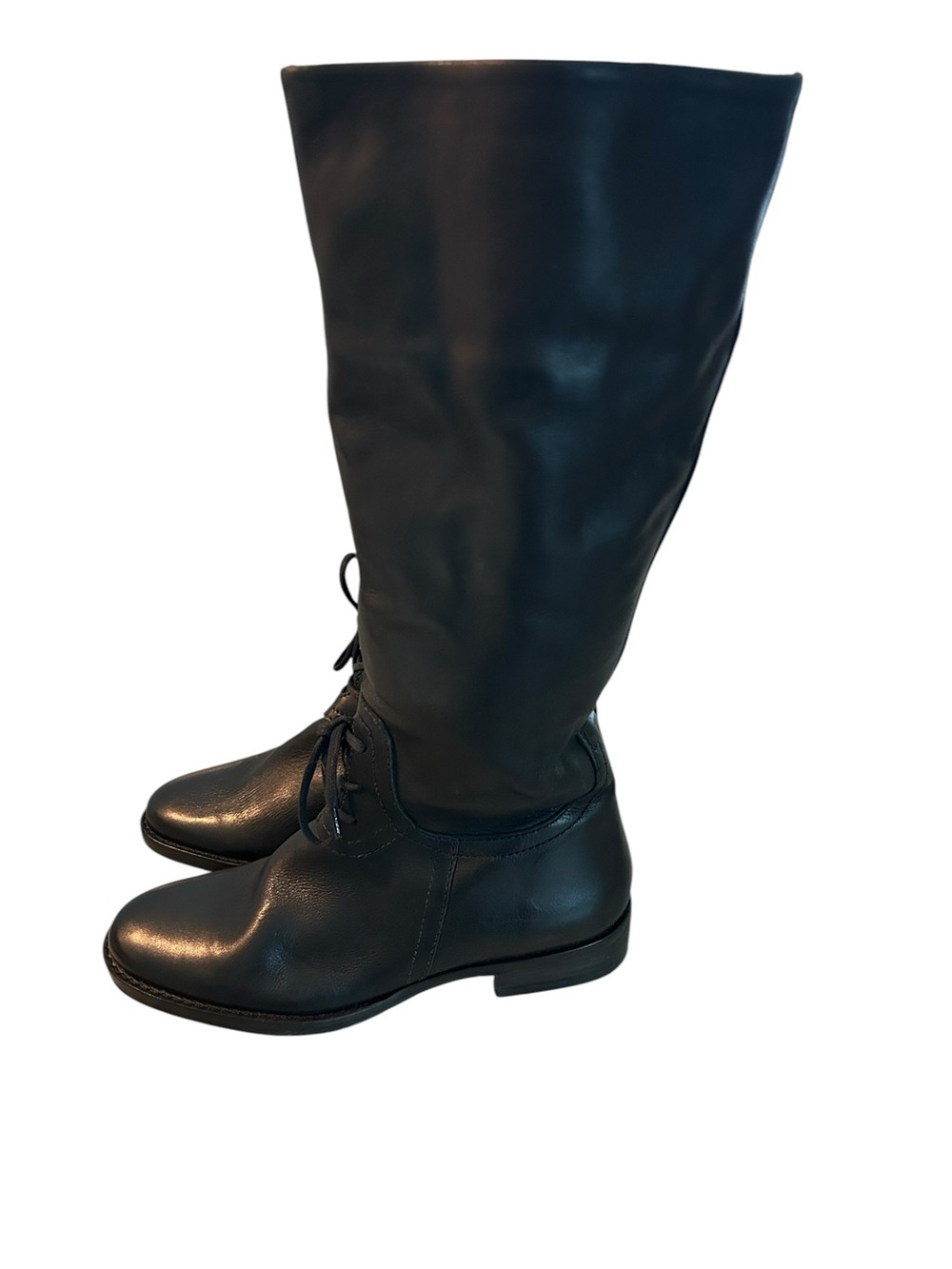 J.Jill Women’s Black Lace-Up Knee-High Boots size 6